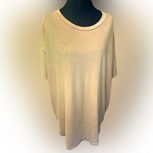 Aerie Casual Tan Women's  Tee Shirt Top Size Medium